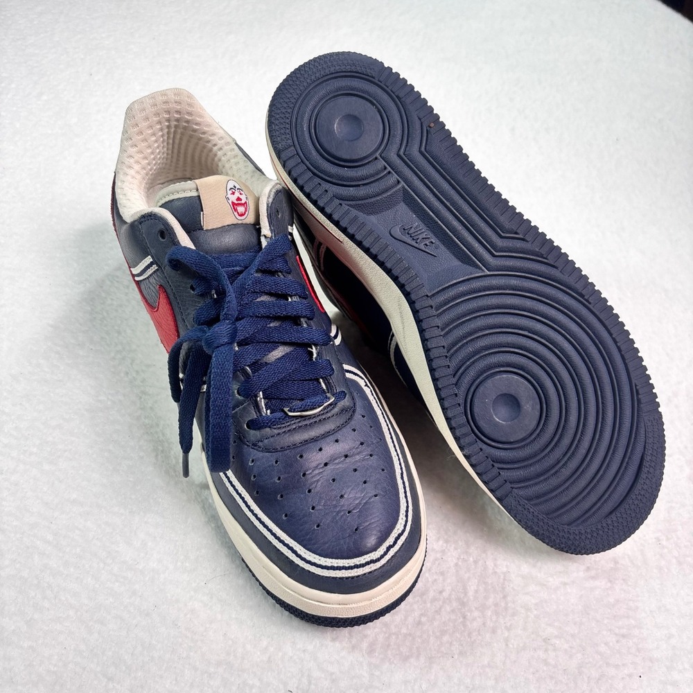 Nike Air Force 1 Premium UTT Clowns Ethiopian Navy Red Mens Size 9 Rare AF1